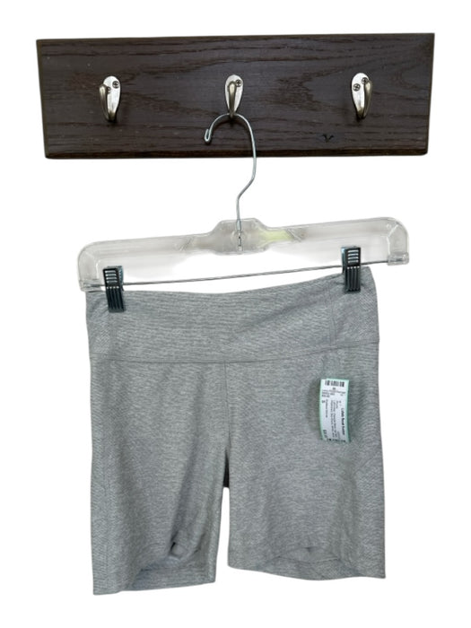 Outdoor Voices Size S Light Gray Polyester Blend High Waist Heathered Shorts Light Gray / S