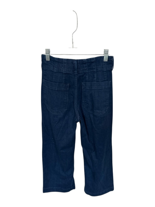 Maeve Size 25 Dark Wash Cotton Blend High Waist Wide Leg Jeans Dark Wash / 25