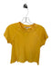 AMO Size XS Marigold Cotton Short Sleeve Cropped Top Marigold / XS