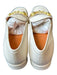 Saint G Shoe Size 39 White & Gold Leather Horsebit Block Heel Square Toe Loafers White & Gold / 39