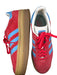 Adidas Shoe Size 9.5 Red & Blue Suede Platform Lace Up Athletic Sneakers Red & Blue / 9.5