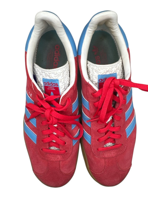 Adidas Shoe Size 9.5 Red & Blue Suede Platform Lace Up Athletic Sneakers Red & Blue / 9.5