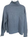 Everlane Size M Slate Blue Wool Cable Knit Half Zip Long Sleeve Sweater Slate Blue / M