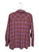 Steve Madden Size XS purple & orange Polyester Blend Long Sleeve Plaid Top purple & orange / XS