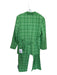 Asos Size 0 Green Polyester Long Sleeve Plaid 2 Button Pant Set Green / 0