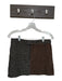 Rails Size XS Brown & Tan Wool Blend Houndstooth Double Breast Mini Skirt Set Brown & Tan / XS
