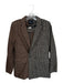 Rails Size XS Brown & Tan Wool Blend Houndstooth Double Breast Mini Skirt Set Brown & Tan / XS