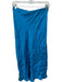 Amanda Uprichard Size S Blue Silk Elastic Waist Midi Skirt Blue / S
