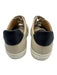 M. Gemi Shoe Size 41 Beige & Navy Leather Velcro Strap Color Block Low Top Shoes Beige & Navy / 41
