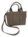 Marc Jacobs Grey Pebbled Leather Crossbody & Hand Bag Zip Close Square Bag Grey / S/M