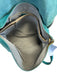 Teal Blue Leather Tassel Flap Zip Crossbody Bag Teal Blue / L