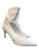 Stuart Weitzman Shoe Size 8 White Leather Pointed Toe Slip On High Heel Booties White / 8