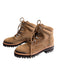 Marc Fisher Shoe Size 7 Camel Leather Suede Almond Toe Lace Up Combat Booties Camel / 7