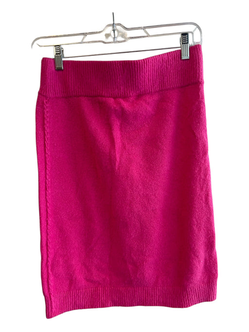 Helmut Lang Size S Hot pink Cotton Blend Ribbed Knit Elastic Waist Pencil Skirt Hot pink / S