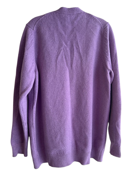 Marc Jacobs Size S Lavendar Wool V Neck Button Down Long Sleeve Logo Sweater Lavender.. / S