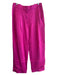 A.L.C. Size 4 Magenta Viscose High Rise Zip Front Belt loops Wide Ankle Pants Magenta / 4