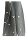 L'agence Size 6 Black Polyester & Wool Open Front Heart Stud Details Jacket Black / 6