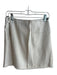 Pinko Size 6 Cream Cotton Blend Tweed Side Zip Overlap Button Detail Skirt Cream / 6