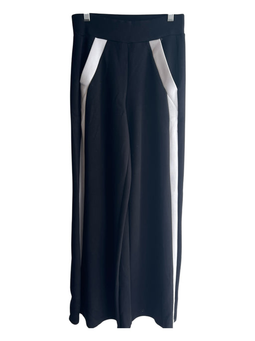 Spanx Size XS Black & White Modal Blend High Rise Elastic Waist Wide Leg Pants Black & White / XS