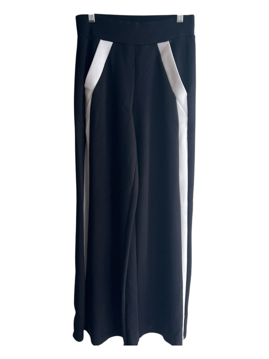 Spanx Size XS Black & White Modal Blend High Rise Elastic Waist Wide Leg Pants Black & White / XS