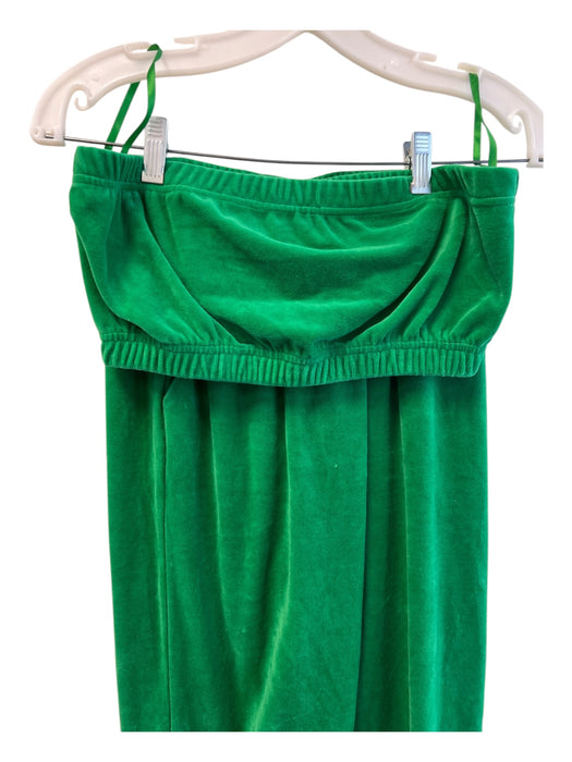 Superdown Size S Green Cotton Blend Elastic Tube Top Sweatpants Pant Set Green / S