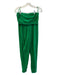 Superdown Size S Green Cotton Blend Elastic Tube Top Sweatpants Pant Set Green / S