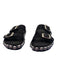 Alaia Shoe Size 37 Black Suede Silver Hardware Buckles 2 Strap Slides Shoes Black / 37