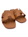 Hermes Shoe Size 36.5 Salmon Pink Leather Slide Sandals Salmon Pink / 36.5