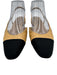 Chanel Shoe Size 36 Beige & Black Leather Grosgrain Slingback Cap Toe Flats Beige & Black / 36