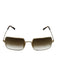 Ray Ban Gold Metal Gradient Square Sunglasses Gold