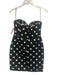 Rohe Size 34 Black & Cream White Polyester Strapless Polka Dot Waffle Knit Dress Black & Cream White / 34