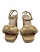 Loeffler Randall Shoe Size 6 Beige textile upper Woven Braided Strap Sandals Beige / 6