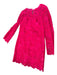 Trina Turk Size 2 Magenta Lace Long Sleeve Back Zip Dress Magenta / 2