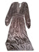 Lacausa Size XS Taupe Rayon Blend Long Sleeve Drawstring Waist V Neck Maxi Dress Taupe / XS