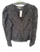 Ulla Johnson Size 4 Blue & Purple Cotton & Viscose Long Sleeve Ditsy Floral Top Blue & Purple / 4