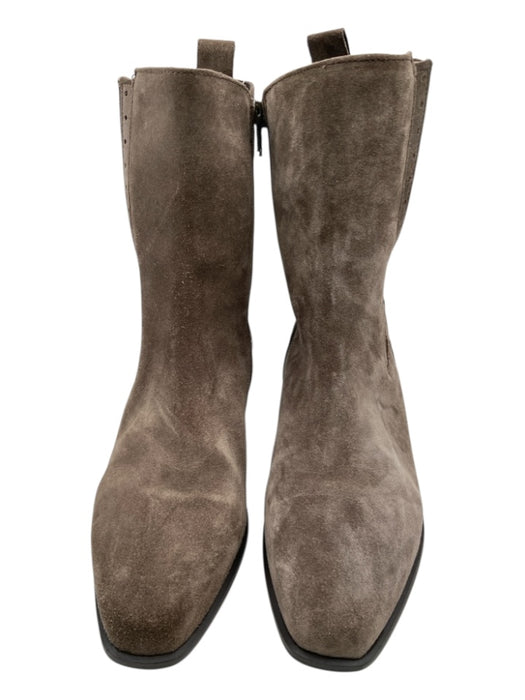 Gabor Shoe Size 4.5 Taupe Suede Side Zip Western Elastic Ankle Chisel Toe Boots Taupe / 4.5