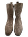 Gabor Shoe Size 4.5 Taupe Suede Side Zip Western Elastic Ankle Chisel Toe Boots Taupe / 4.5