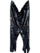 Sachin & Babi Size 20 Navy Sequin Side Zip High Waist Wide Leg Pants Navy / 20