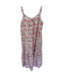 Summer House Size M Green & Pink Cotton Sleeveless Flowers Maxi Low Back Dress Green & Pink / M