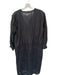 Johnny Was Size XS Black Cotton & Silk Long Sleeve Pleat Detail Midi Dress Black / XS