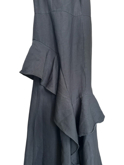 Cooper St Size 6 Black Polyester Blend Spaghetti Strap V Neck Maxi Dress Black / 6