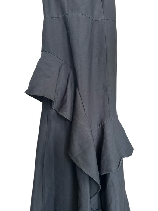 Cooper St Size 6 Black Polyester Blend Spaghetti Strap V Neck Maxi Dress Black / 6