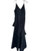 Cooper St Size 6 Black Polyester Blend Spaghetti Strap V Neck Maxi Dress Black / 6