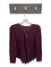 Moulinette Soeurs Size 4 Plum 100% Silk Long Sleeve Ruffles Top Plum / 4