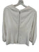 Tibi Size 4 Bone Polyester Long Balloon Sleeve Back Zip Top Bone / 4