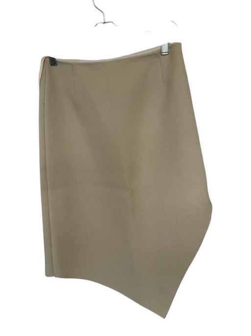 Tibi Size Est S Tan & cream Side Zip asymetrical Side Zip Midi Skirt Tan & cream / Est S