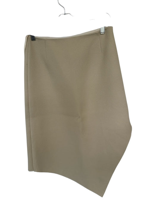 Tibi Size Est S Tan & cream Side Zip asymetrical Side Zip Midi Skirt Tan & cream / Est S