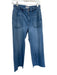 Madewell Size 27 Med Light Wash Cotton High Waist Wide Leg Raw Hem Jeans Med Light Wash / 27