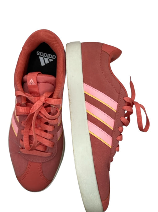 Adidas Shoe Size 7 Coral & Yellow Suede Lace Up Athletic Sneakers Coral & Yellow / 7