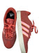 Adidas Shoe Size 7 Coral & Yellow Suede Lace Up Athletic Sneakers Coral & Yellow / 7